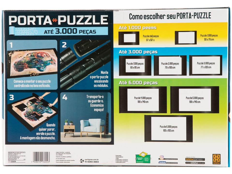 Porta Quebra-cabeça até 3000 Peças Grow - 9