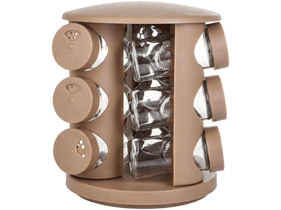 Porta-tempero de Vidro 10 Peças Brinox Lock com Suporte - 2