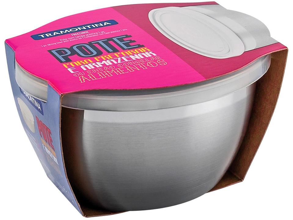 Pote de Inox Tramontina com Tampa Redondo 300ml - 1