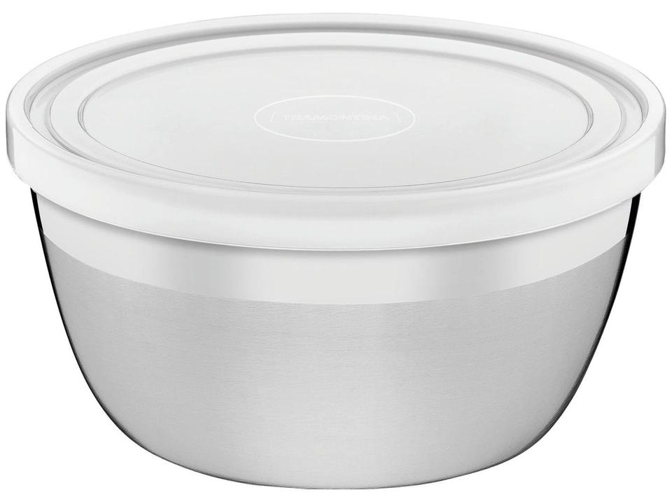 Pote de Inox Tramontina com Tampa Redondo 300ml - Freezinox