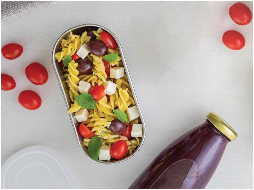 Pote de Inox Tramontina com Tampa Retangular - 1