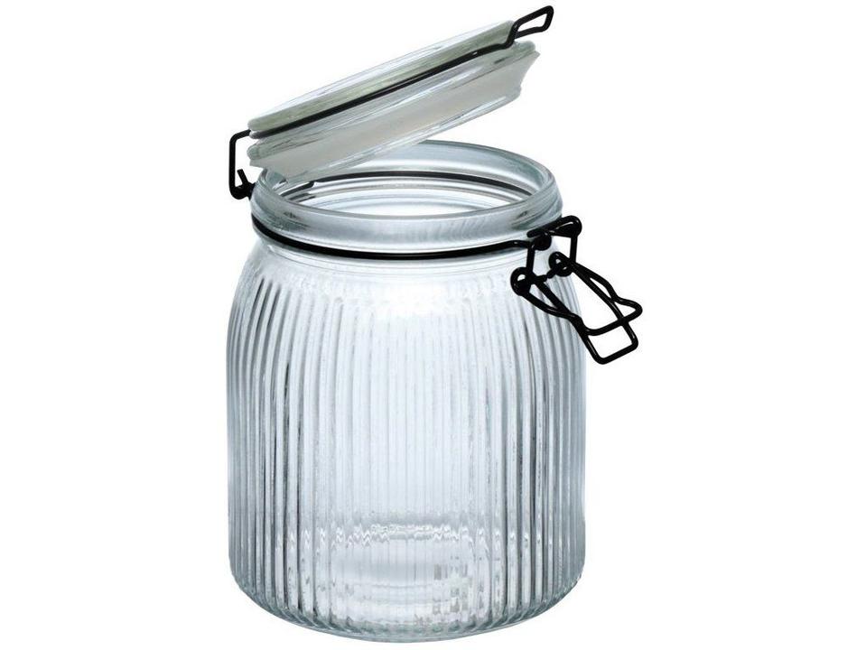 Pote de Vidro Hermético Hauskraft com Tampa Redondo 1L Millo - 2
