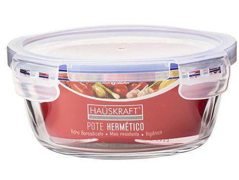 Pote de Vidro Hermético Hauskraft com Tampa - 2
