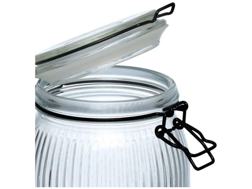 Pote de Vidro Hermético Hauskraft com Tampa Redondo 600ml Millo - 2