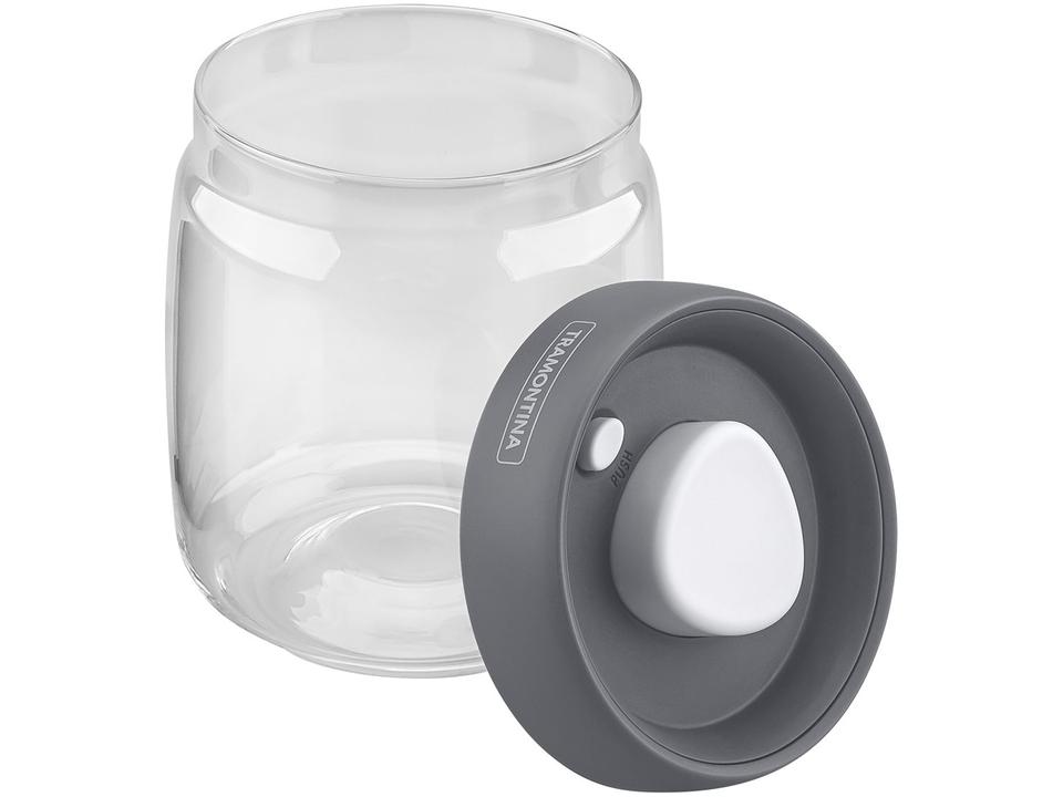 Pote de Vidro Hermético Tramontina com Tampa Redondo 1,2L Purezza - 4