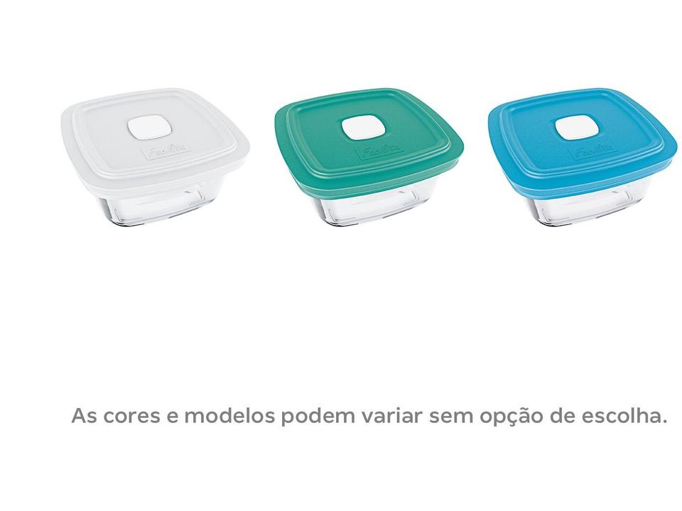 Pote de Vidro Marinex com Tampa - 1