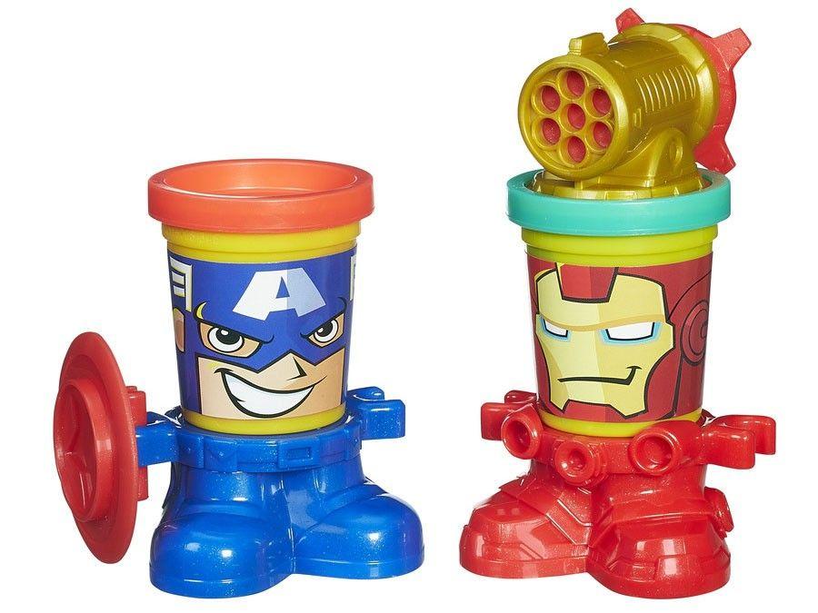 Pote Play-Doh Heróis 2 Peças com Acessório - 2