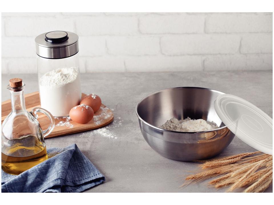 Pote Redondo com Tampa 4,2L Tramontina Freezinox - 2