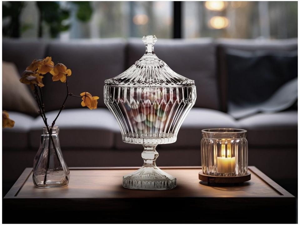 Potiche de Cristal 28,5cm Lyor Renaissance - 1