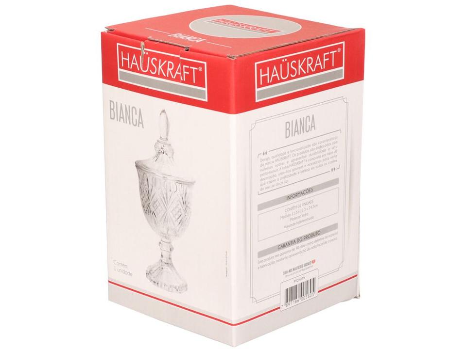 Potiche de Vidro com Tampa 24,5cm Hauskraft - 1