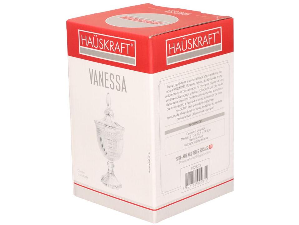 Potiche de Vidro com Tampa 24,5cm Hauskraft - 1