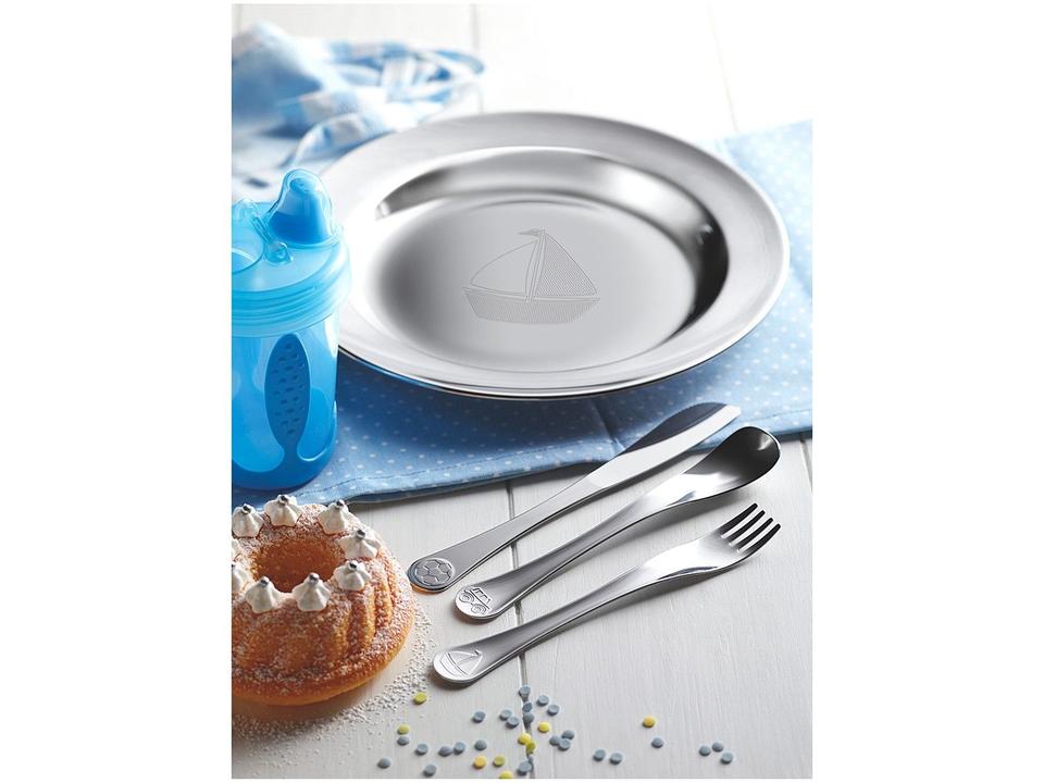 Prato Infantil Inox Tramontina Le Petit - 1