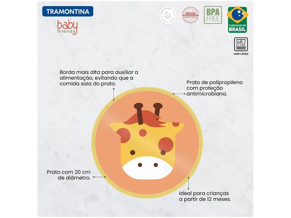 Prato Infantil Tramontina Girafa Baby Friends - 4