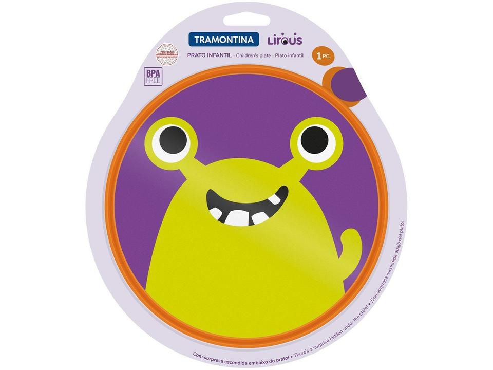 Prato Infantil Tramontina Lirous Laranja - 2