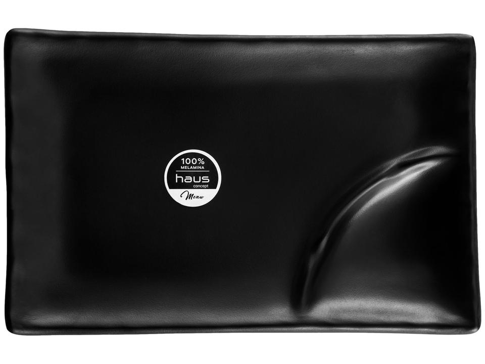 Prato Raso Preto Fosco para Comida Japonesa Retangular Haus Concept Fuji 57702006 - 5