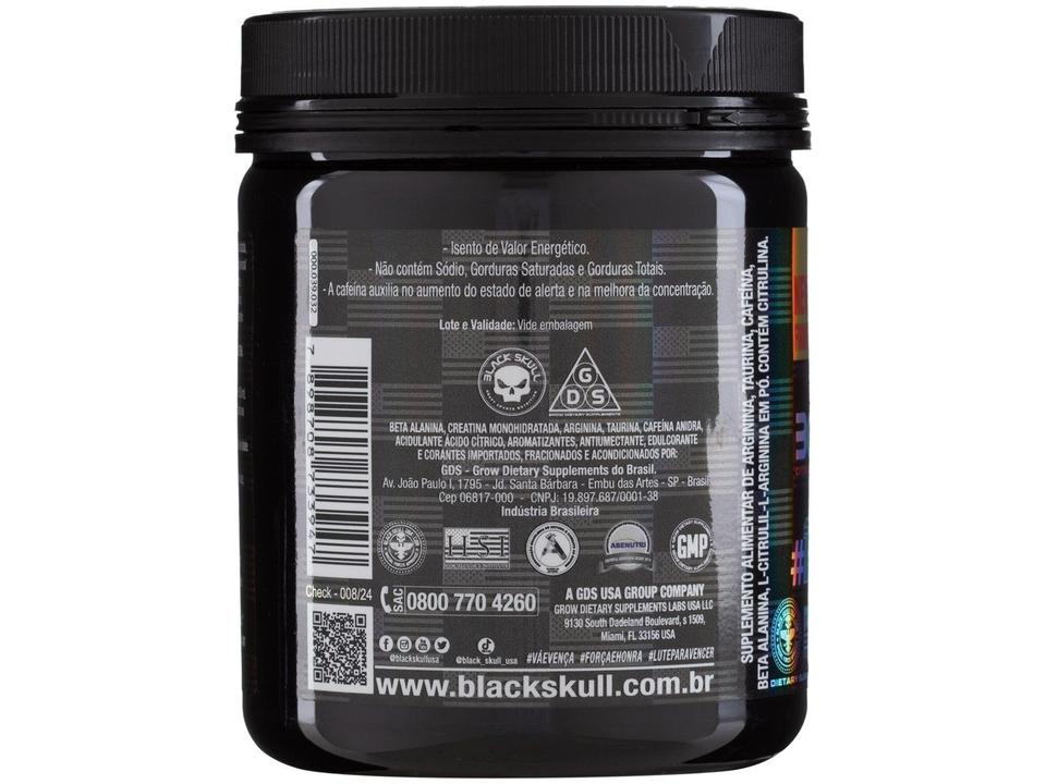 Pré-Treino Black Skull By Cedric McMillan Bone - 5