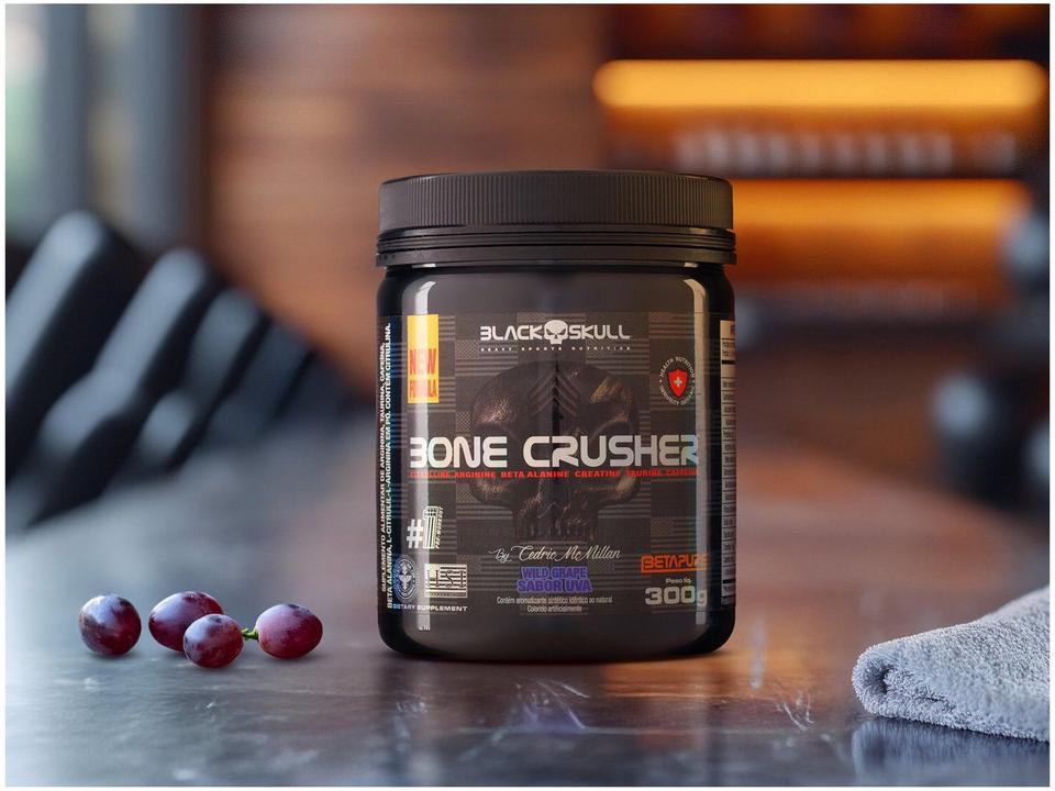 Pré-Treino Black Skull By Cedric McMillan Bone - 2