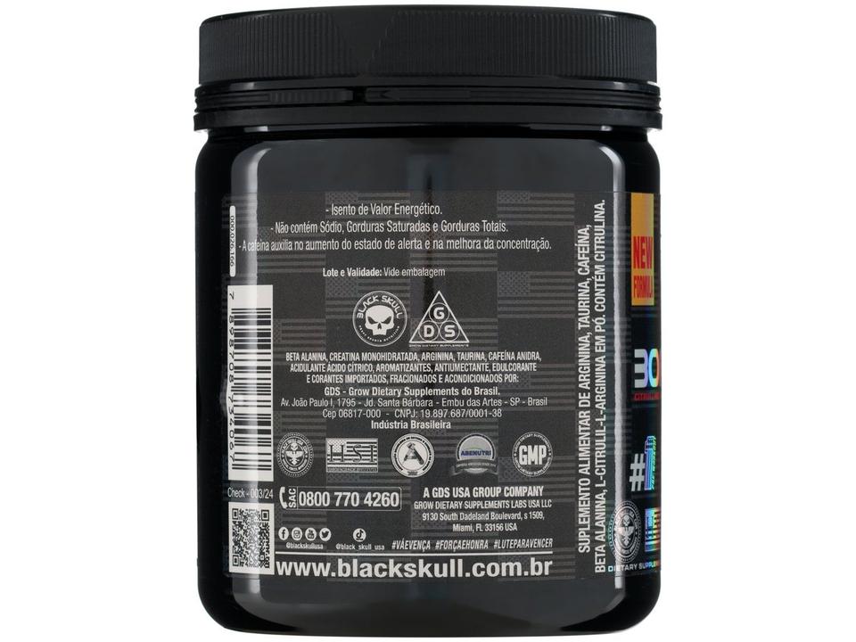 Pré-Treino Black Skull By Cedric McMillan Bone - 4