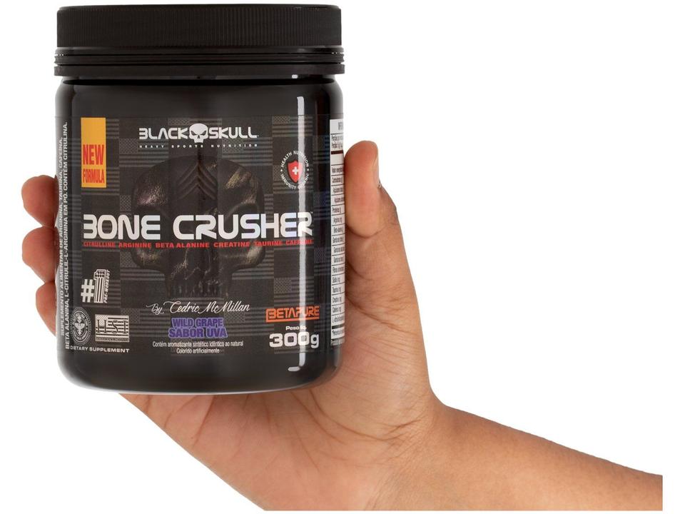 Pré-Treino Black Skull By Cedric McMillan Bone - 6