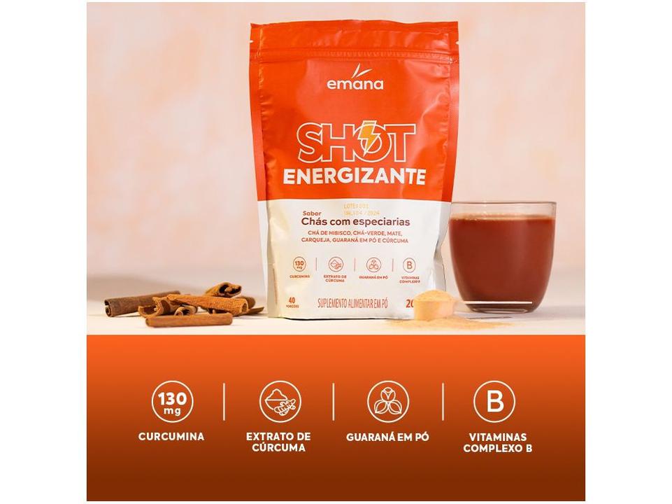 Pré-Treino Emana Shot Energizante 200g - 3