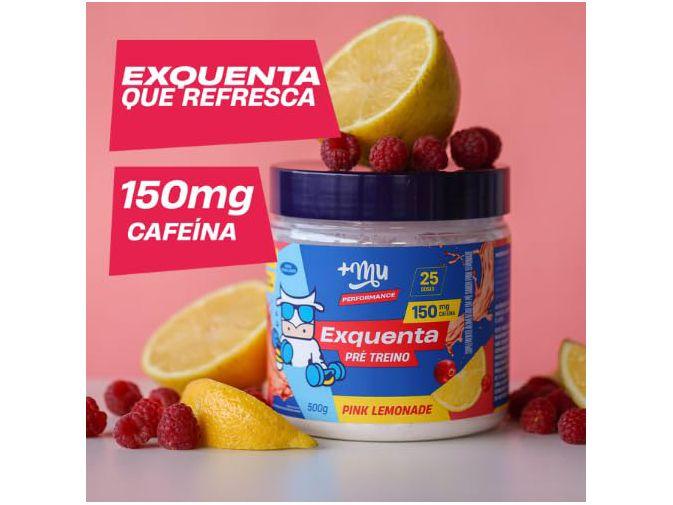 Pré treino +Mu Exquenta Sabor Pink Lemonade Com Cafeína Palatinose e - 1