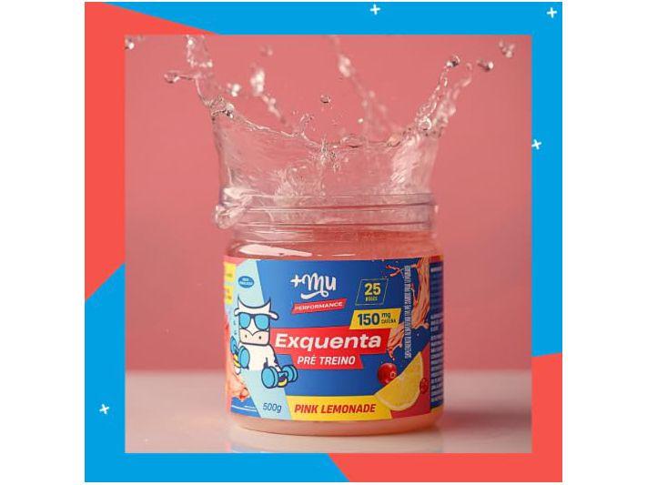 Pré treino +Mu Exquenta Sabor Pink Lemonade Com Cafeína Palatinose e - 3