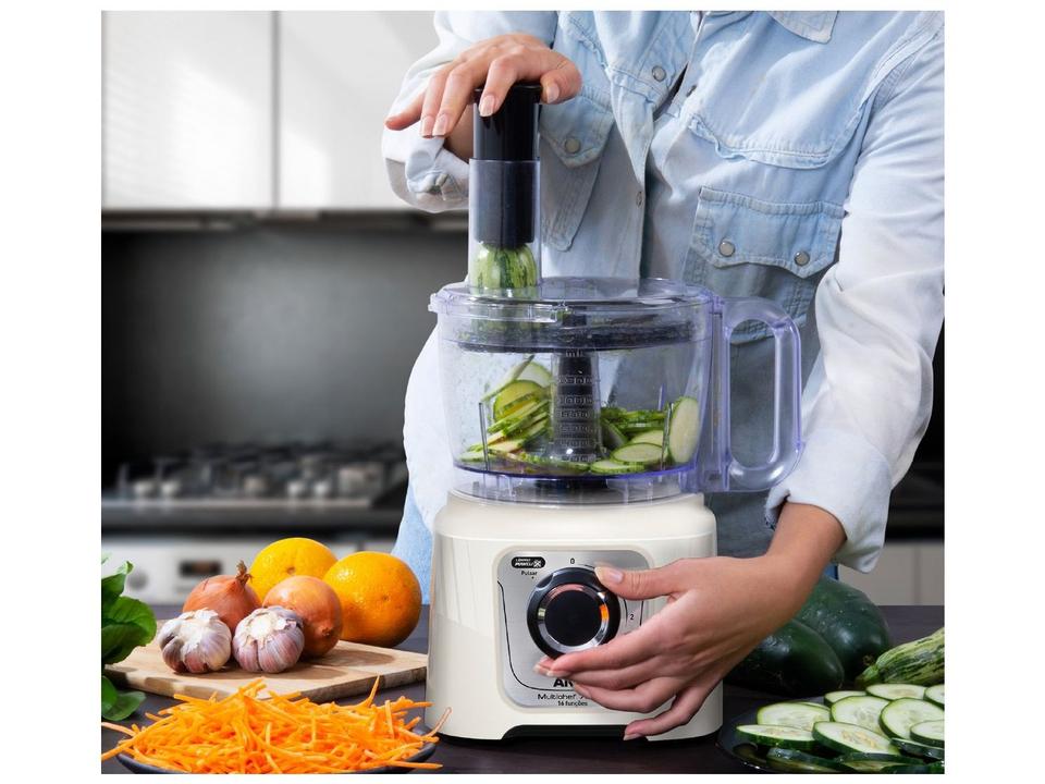 Processador de Alimentos Arno 700W Marfim Multichef MP62 16 Funções - 6