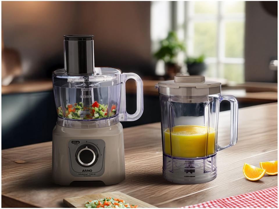 Processador de Alimentos Arno 700W Marfim Multichef MP62 16 Funções - 1