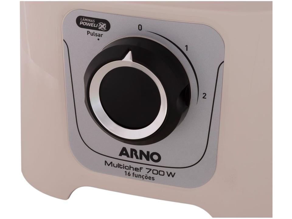 Processador de Alimentos Arno 700W Marfim Multichef MP62 16 Funções - 12