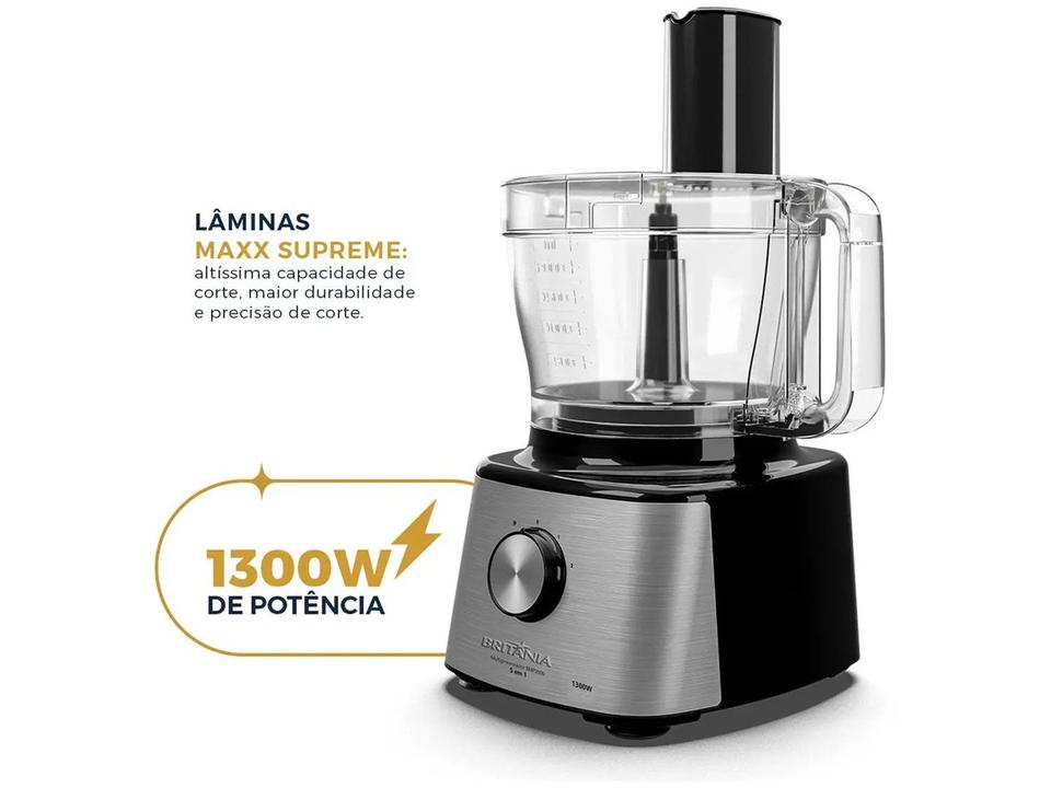 Processador de Alimentos Britânia 1300W Preto BMP2000 5 em 1 - 3