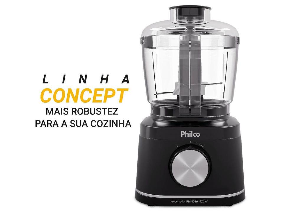 Processador de Alimentos Philco 420W Preto Concept PMN04A 101301007 - 2