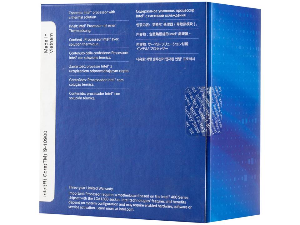 Processador Intel Core i9 10900 2.80GHz - 8