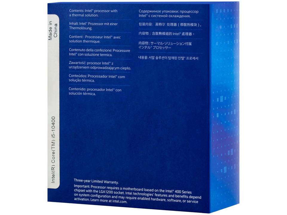 Processador Intel i5-10400 Comet Lake - 9