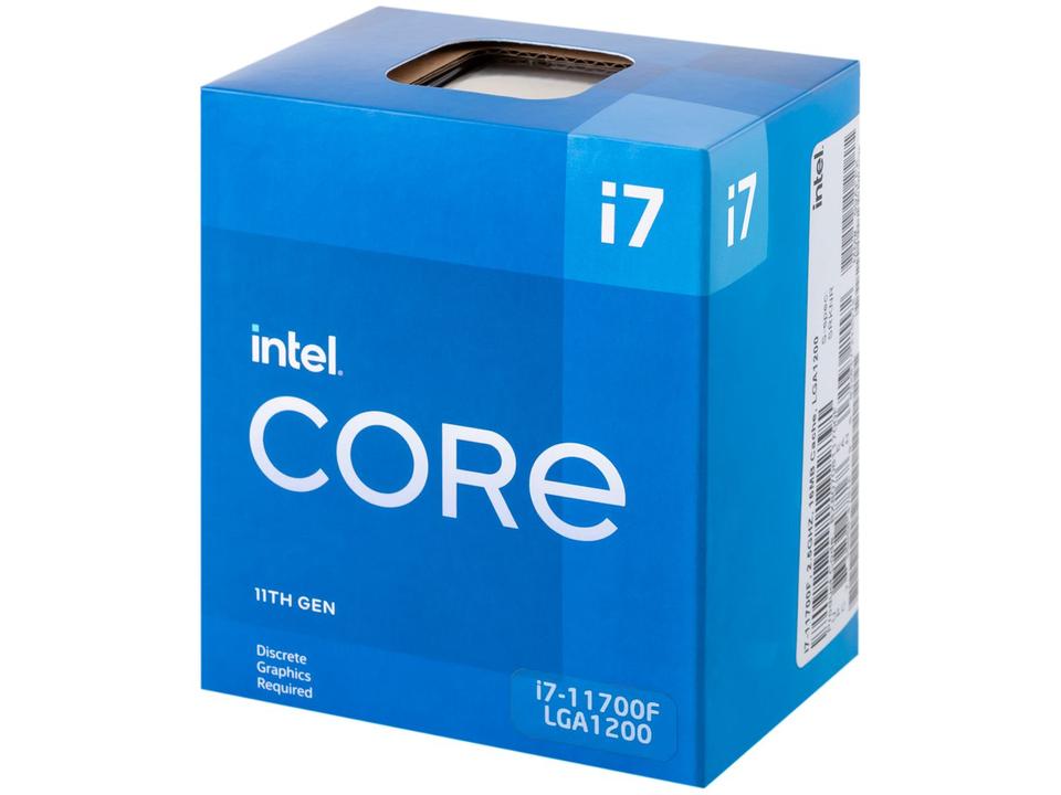 Processador Intel i7-11700F 2.5GHz - 4.8Ghz Turbo 16MB - 7