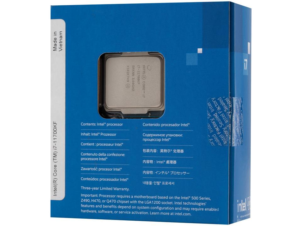 Processador Intel i7-11700KF 3.6GHz - 6
