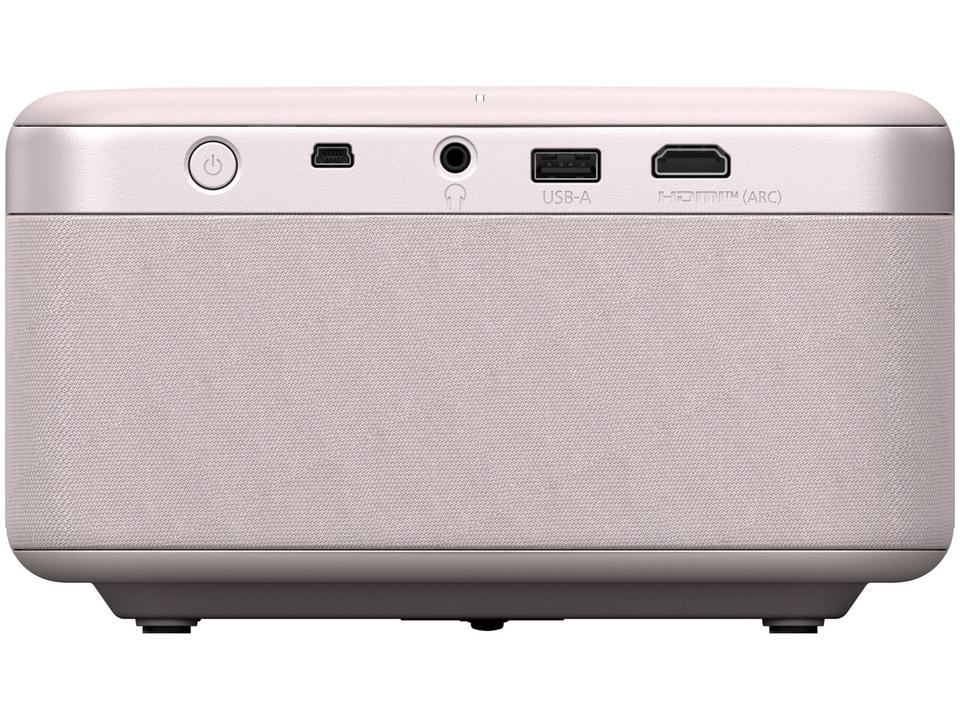 Projetor Laser Smart EpiqVision EF-21R Smart Streaming Resolução 1920x1080 Alto-falante integrado Wi-Fi e Bluetooth USB HDMI Rose Quartzo - 4