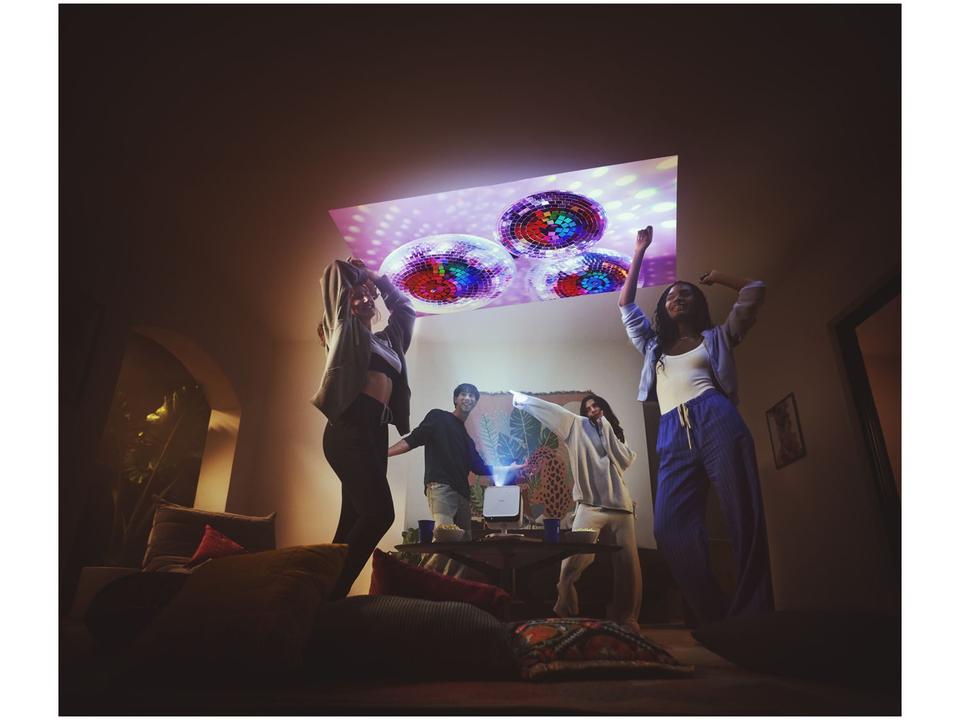 Projetor Portátil com Suporte Ajustável Smart Epson Lifestudio Flex Full HD EF-71W Som Bose Google TV Wi-Fi Branco Pérola - 3