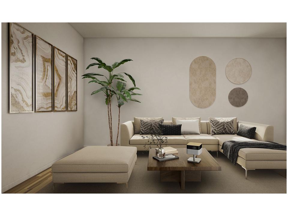 Projetor Portátil com Suporte Ajustável Smart Epson Lifestudio Flex Plus 4K PRO-UHD EF-72K Som Bose Google TV Wi-Fi Madeira Nobre - 8