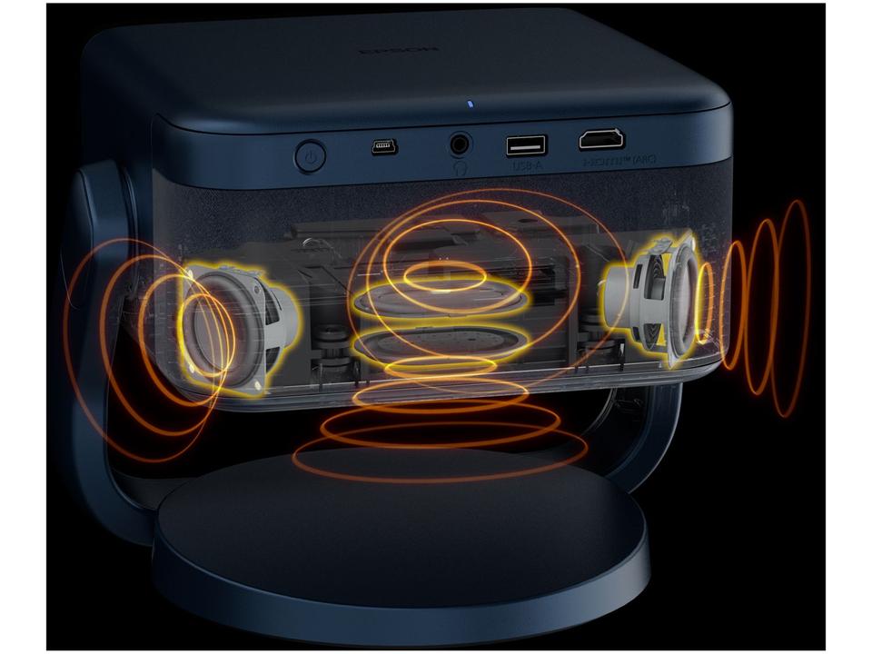 Projetor Portátil Smart Epson EpiqVision EF-22N Laser Full HD 1000 Lúmens 3LCD Wi-Fi Bluetooth HDMI Azul Safira - 4