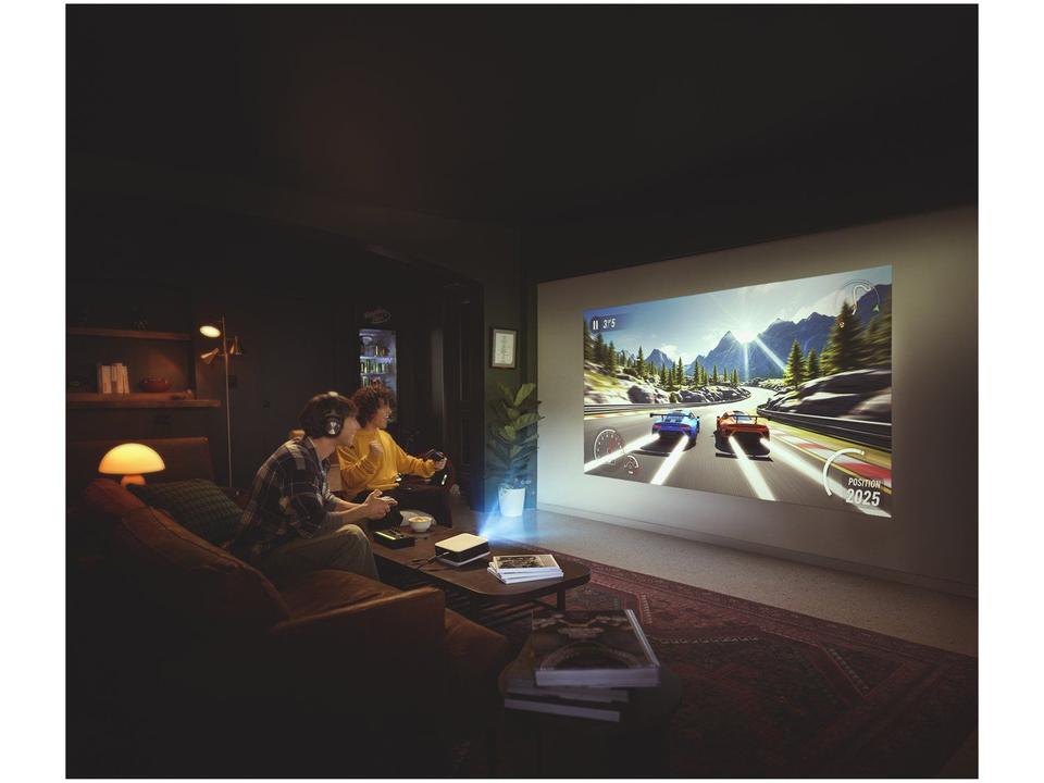 Projetor Portátil Smart Epson Lifestudio Pop Full HD EF-61 Som Bose Google TV Wi-Fi Branco Pérola - 4