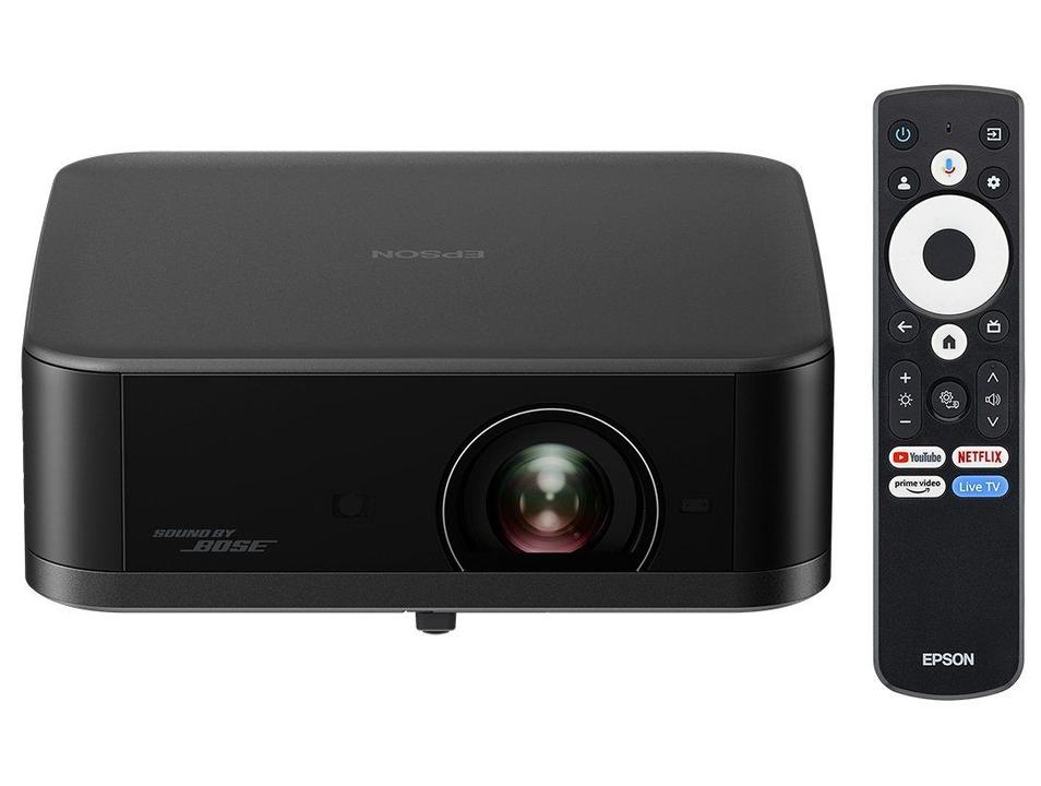 Projetor Portátil Smart Epson Lifestudio Pop Plus 4K PRO-UHD EF-62 Som Bose Google TV Wi-Fi Preto Metálico