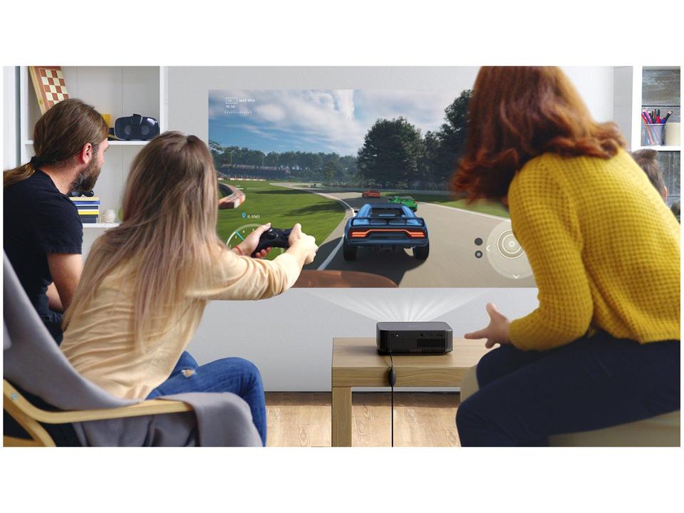Projetor Portátil Smart Epson Lifestudio Pop Plus 4K PRO-UHD EF-62 Som Bose Google TV Wi-Fi Preto Metálico - 1