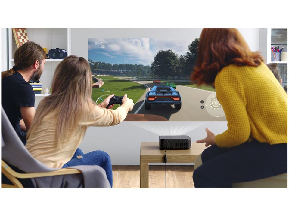 Projetor Portátil Smart Epson Lifestudio Pop Plus 4K PRO-UHD EF-62 Som Bose Google TV Wi-Fi Preto Metálico - 1