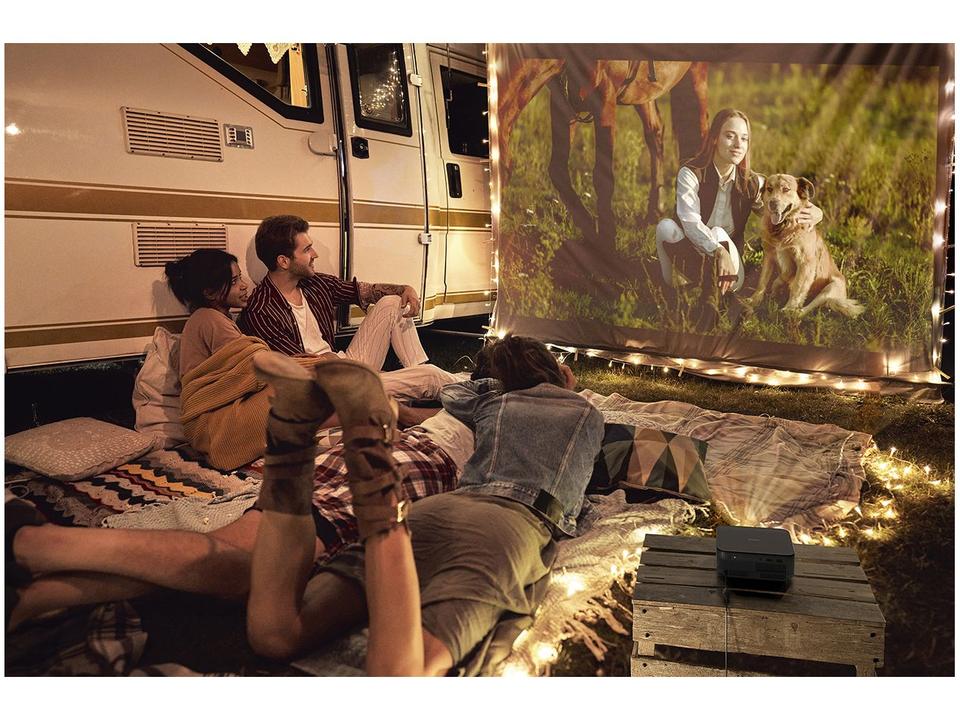 Projetor Portátil Smart Epson Lifestudio Pop Plus 4K PRO-UHD EF-62 Som Bose Google TV Wi-Fi Preto Metálico - 3