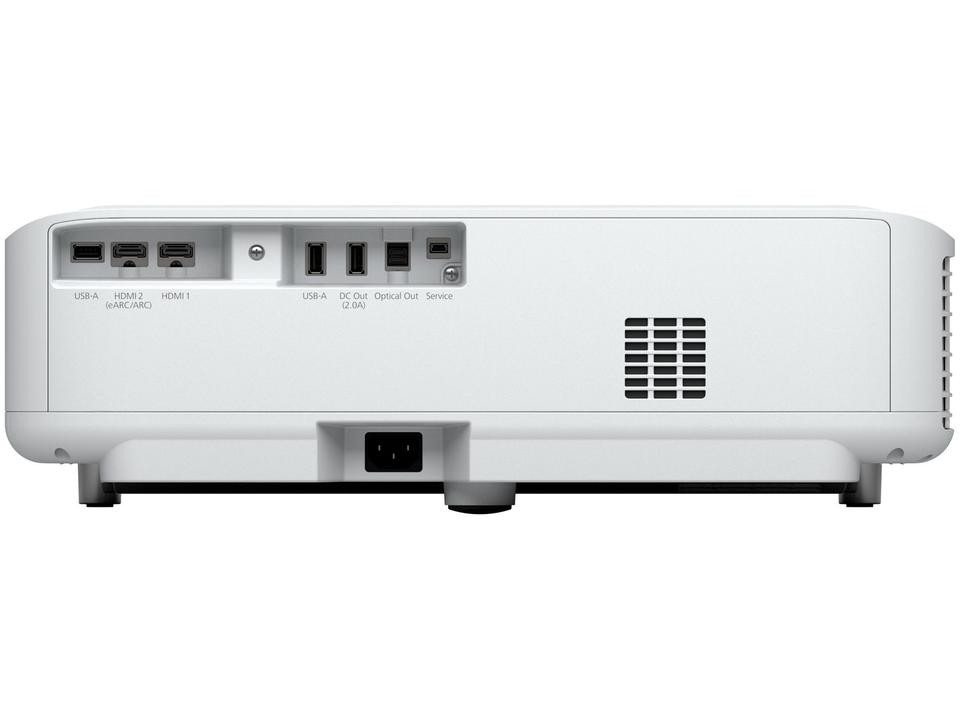 Projetor Smart Laser Epson EpiqVision Ultra LS650 4K 3600 Lumens 3LCD Wi-Fi e Bluetooth USB HDMI Branco - 5