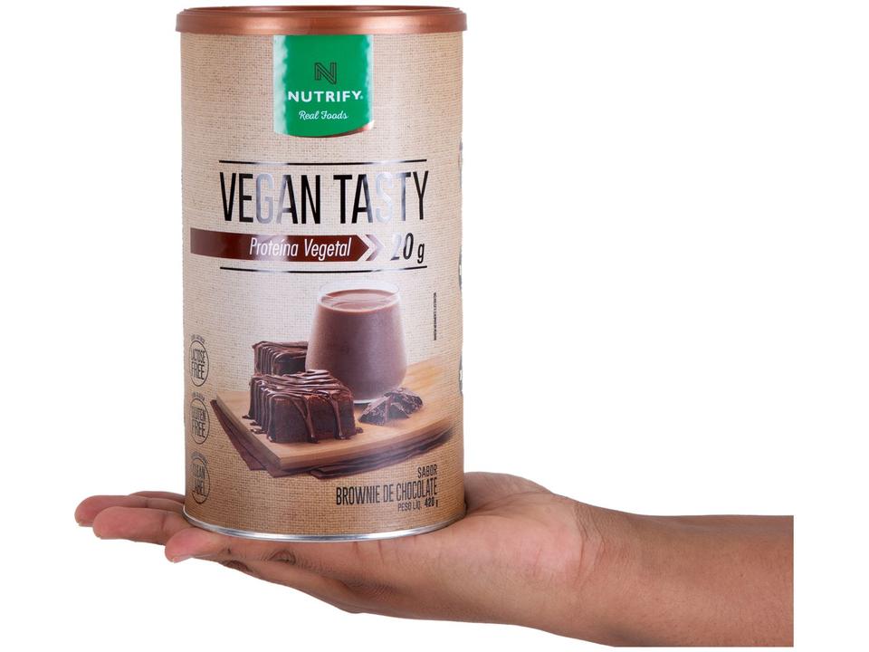 Proteína Brownie de chocolate Nutrify Vegan Tasty - em Pó 420g Vegano e Vegetariano - 6