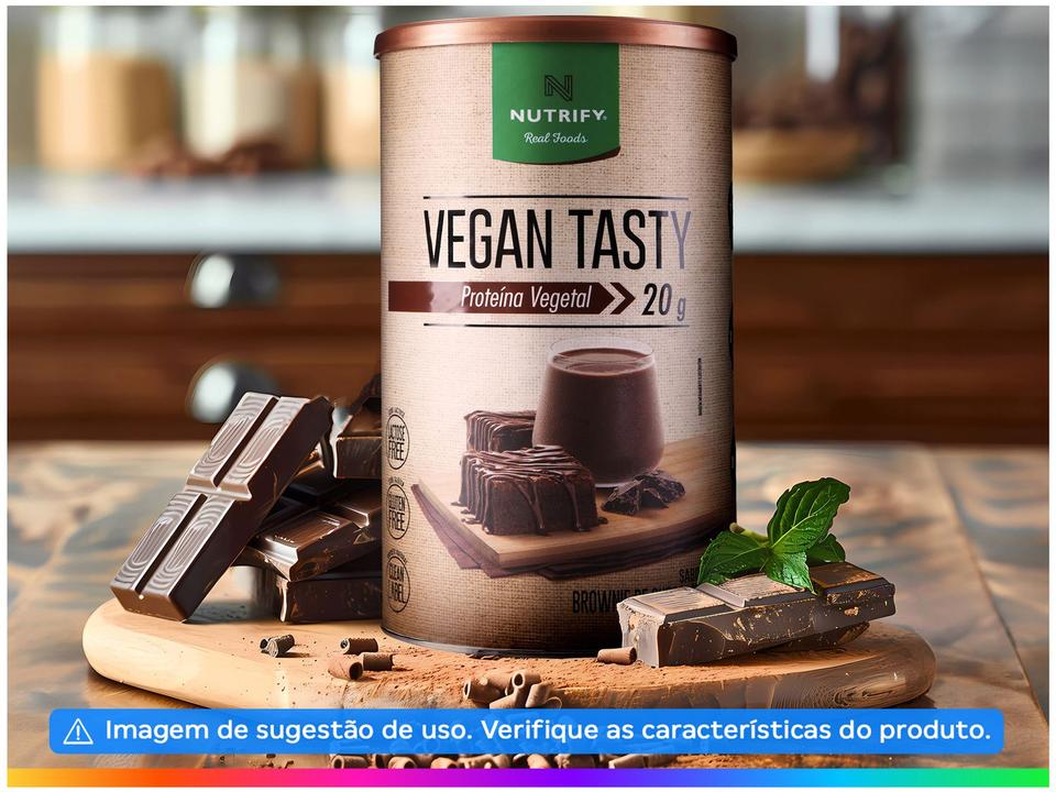 Proteína Brownie de chocolate Nutrify Vegan Tasty - em Pó 420g Vegano e Vegetariano - 2