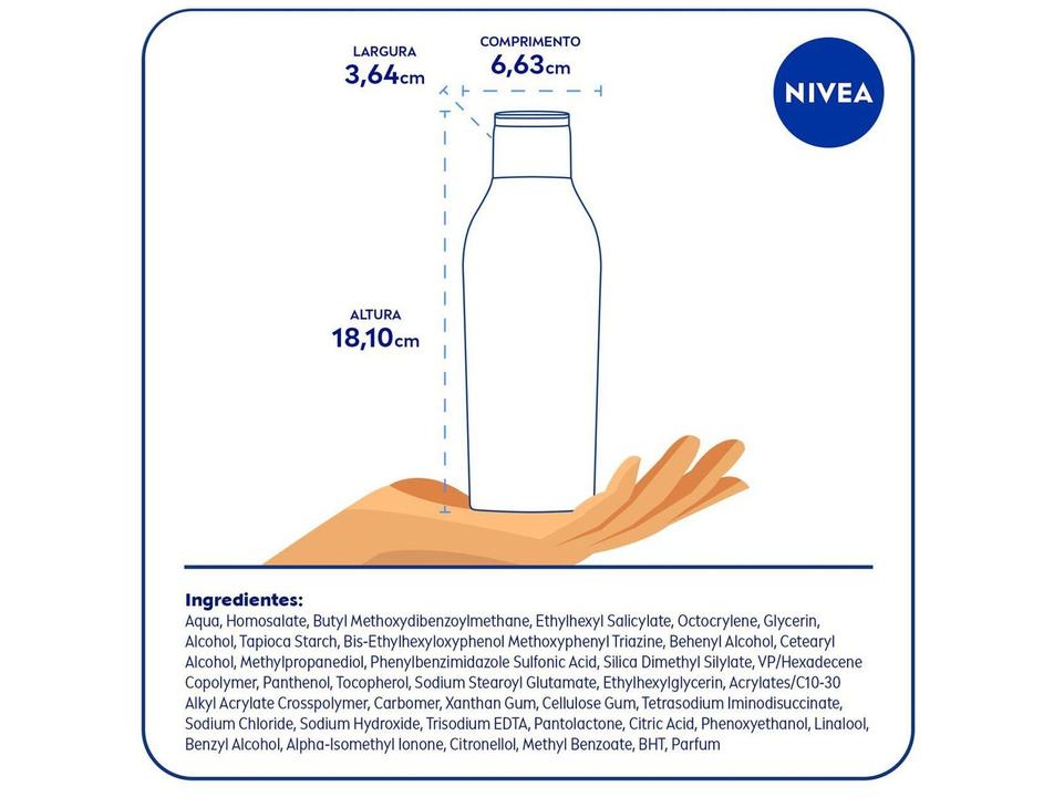 Protetor Solar Corporal Nivea FPS 50 Sun Protect & Hidrata 200ml - 6