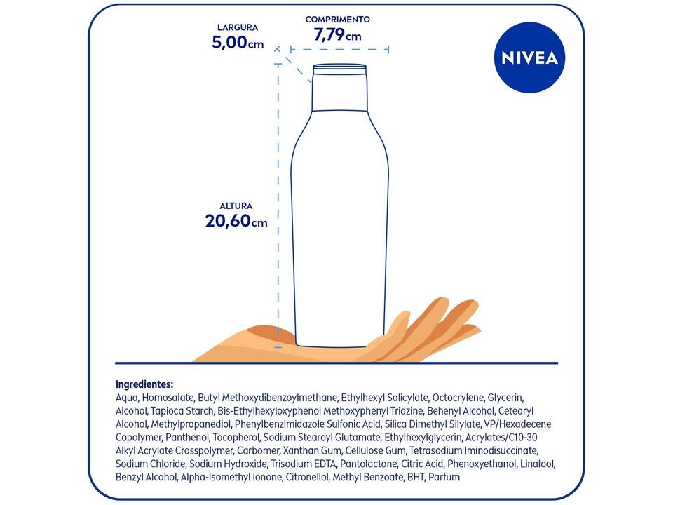 Protetor Solar Corporal Nivea FPS 50 Sun - 5