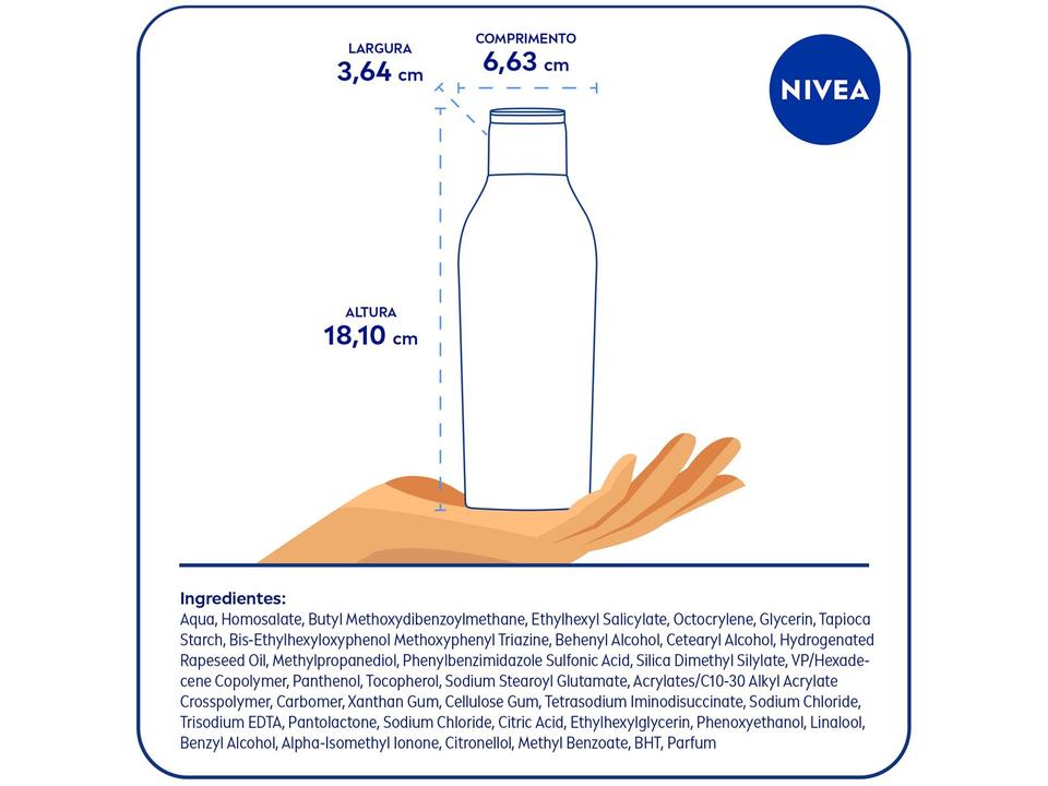 Protetor Solar Corporal Nivea FPS 70 Sun - 10